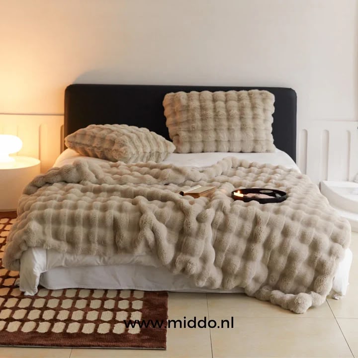 Lujo toscano esponjoso: ¡mantas de invierno calidad y extra gruesas para cama y sofá! 50% off
