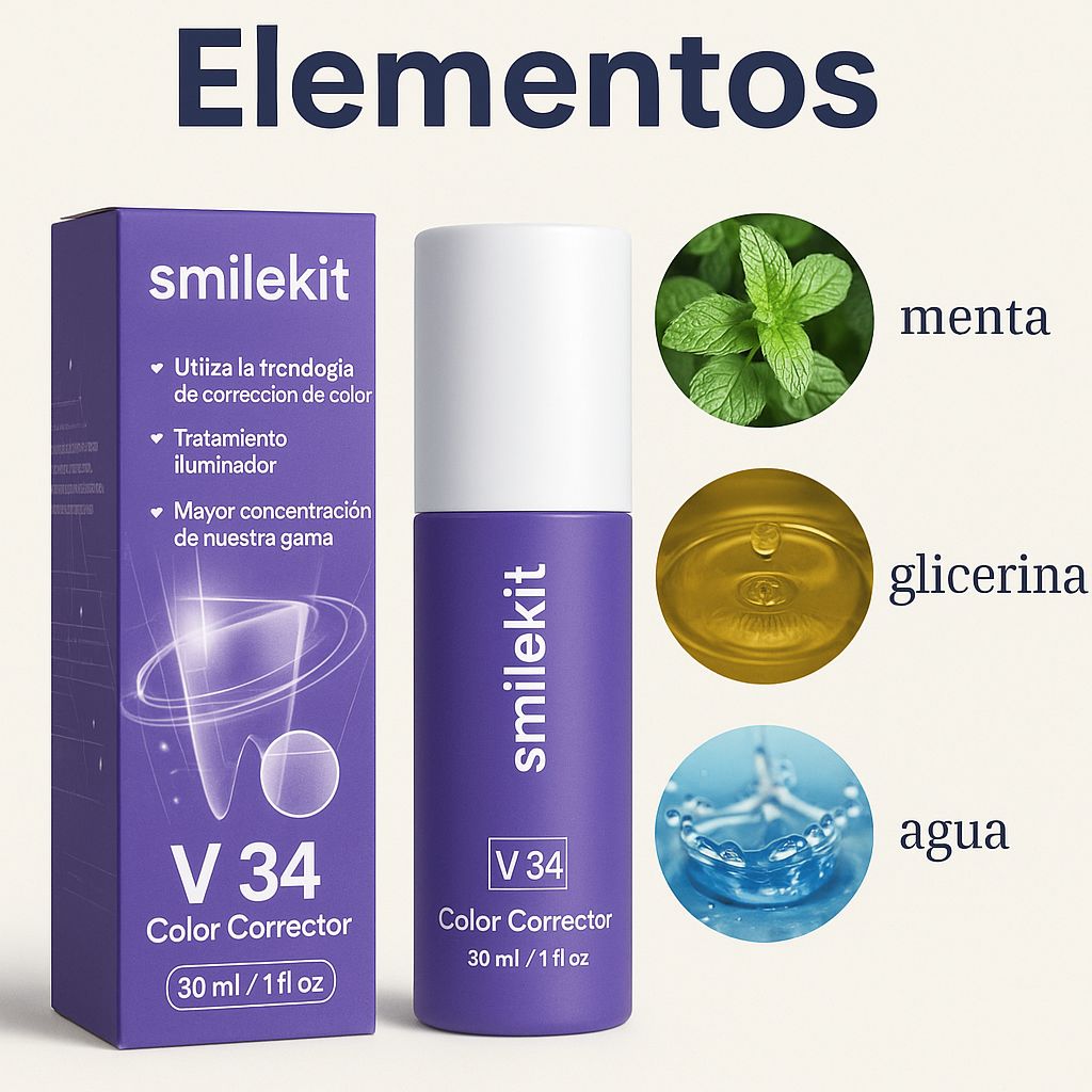 Crema Blanqueadora Dental V34 – ¡Sonríe sin manchas desde el primer uso! 😁