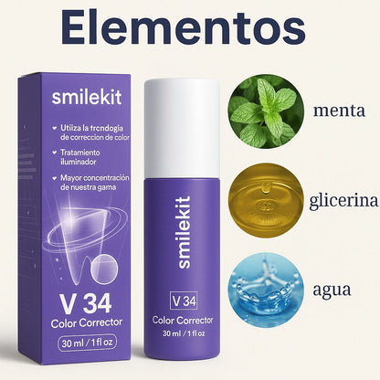Crema Blanqueadora Dental V34 – ¡Sonríe sin manchas desde el primer uso! 😁