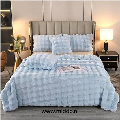 Lujo toscano esponjoso: ¡mantas de invierno calidad y extra gruesas para cama y sofá! 50% off