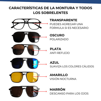 GAFAS 6 EN 1- COMPRA 1 Y LLEVA 6