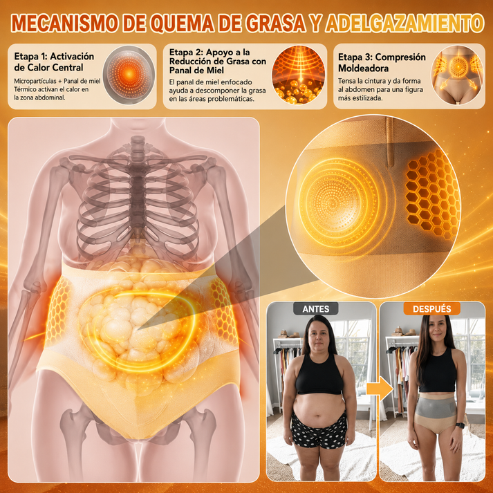 Shorts moldeadores y quemagrasas 4 en 1 con microparticulas de moringa y berberina-OFERA X3