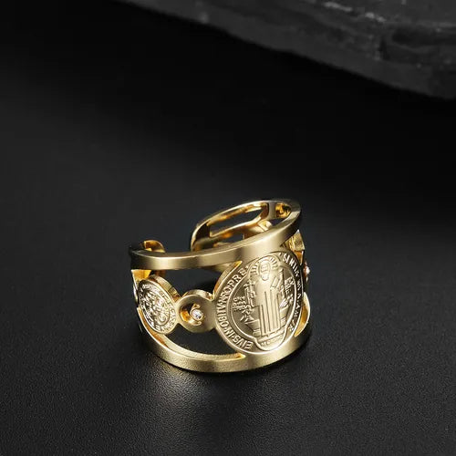ANILLO DE SAN BENITO Protección, fe y estilo en un solo símbolo