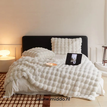 Lujo toscano esponjoso: ¡mantas de invierno calidad y extra gruesas para cama y sofá! 50% off