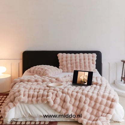 Lujo toscano esponjoso: ¡mantas de invierno calidad y extra gruesas para cama y sofá! 50% off
